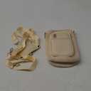 RHDZO Water Bottle Carrier Bag with Strap Insulated Water Bottle Holder with Phone Pocket and Handle 32oz 40oz 50oz Water Bottle Sleeve for Walking Hiking, Beige, Large