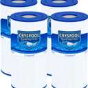 Cryspool 07034 Filter Compatible with CX470XRE, Swimclear C2020, PRC 50, 25200-0150S, C-7447, PA50SV, FC-1235, 450 Sq. Ft Pool Filter Cartridge, 4 Pack