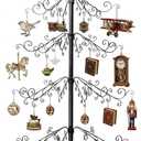 HOHIYA 6.5 Ft Ornament Display Tree Stand 174 Hook Metal Christmas Tree