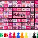 Fofeadm Drinking Games for Adult, Girls Night Rubber Mat Drinking Board Games, Funny Party Interactive Drinking Games for Girls Night, Bachelorette Party, Age 21+, 2-8 Players