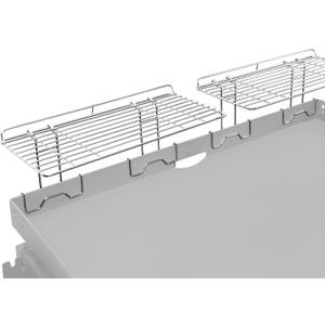 Geesta 2Pcs Blackstone Griddle Warming Rack, Heavy Duty Steel Grill Warming Rack Compatible with 17/22/28/36 Inch Blackstone Griddles and Most Tabletop Flattop Griddle Accessories