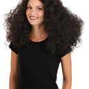Fun Shack Women's Disco Dancer Wig | 70s 80s Long Brown Curly Afro Wigs for Disco Parties, Synthetic Hairstyle for Women ST