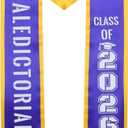 2 x Graduation Stole Class of 2026 Unisex Adult Personalized Graduation Sash Grad Gifts Decorations