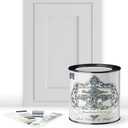 ALL-IN-ONE Paint, Durable cabinet and furniture paint. Built in primer and top coat, no sanding needed. Includes our 30 featured color card - Heathered Gray, Quart (32 Fl Oz (Pack of 1))