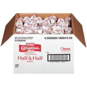 Carnation Half and Half Liquid Creamer Singles, 360 Count