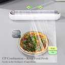 EasyCutter- The Premium Effortless Cling Film Dispenser for Every Kitchen by COZYTO (Amazing Gray)