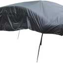 Car Cover Protector Waterproof Car Half Body Sun Shade Cover Shield Snow Dust Protector - Size XL (Black)