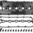 MITZONE Engine Valve Cover Compatible with 2006-2014 Volkswagen Jetta Beetle Golf Passat Rabbit SportWagen 2.5 L5 Cylinder Replace 07K-103-469-L 07K-103-469-F