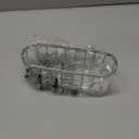 HapiRm Multifunctional Adhesive Kitchen Sink Organizer with M-Shaped, 2 Installation Methods Kitchen Sponge Holder, Rustproof Sponge Caddy for Brush, Sink Stopper and Scraper -Silver