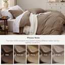 Bedsure Coffee Duvet Cover King Size - 3 Pieces Prewashed Cotton-Like Extra Soft Bedding Set, Includes 1 Duvet Cover 104x90 Inches with Zipper Closure & 2 Pillow Shams, Comforter Not Included