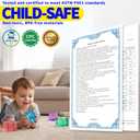 Premium MEGA Cube Extra Large Ultra-Firm Gel Squishy Fidget Toy | Stress Balls for Adults with Non-Sticky, Odor-Free Shell & Reinforced Dual Leak-Proof Seals for Heavy-Duty Use | 1-Pack Blue