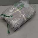 BESTOUCH Duvet Cover Set 100% Washed Cotton Linen Feel Super Soft Comfortable Chic Lightweight 3 PCs Home Bedding Set Solid Light Grey Queen (Queen (90" x 90"))