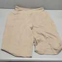 baleaf Womens Bermuda Long Shorts 14" Knee Length Capris High Waisted Athletic Shorts with Pockets Summer Stretch Loose (Medium, Khaki)