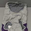 FUAMEY Dog Coat for Medium Dogs,Waterproof Dog Winter Jacket with Harness Built in Puppy Cold Weather Coats Reflective Pet Vest with Zipper Warm Fleece Dogs Snowsuit Windproof Purple M (chest:21in)