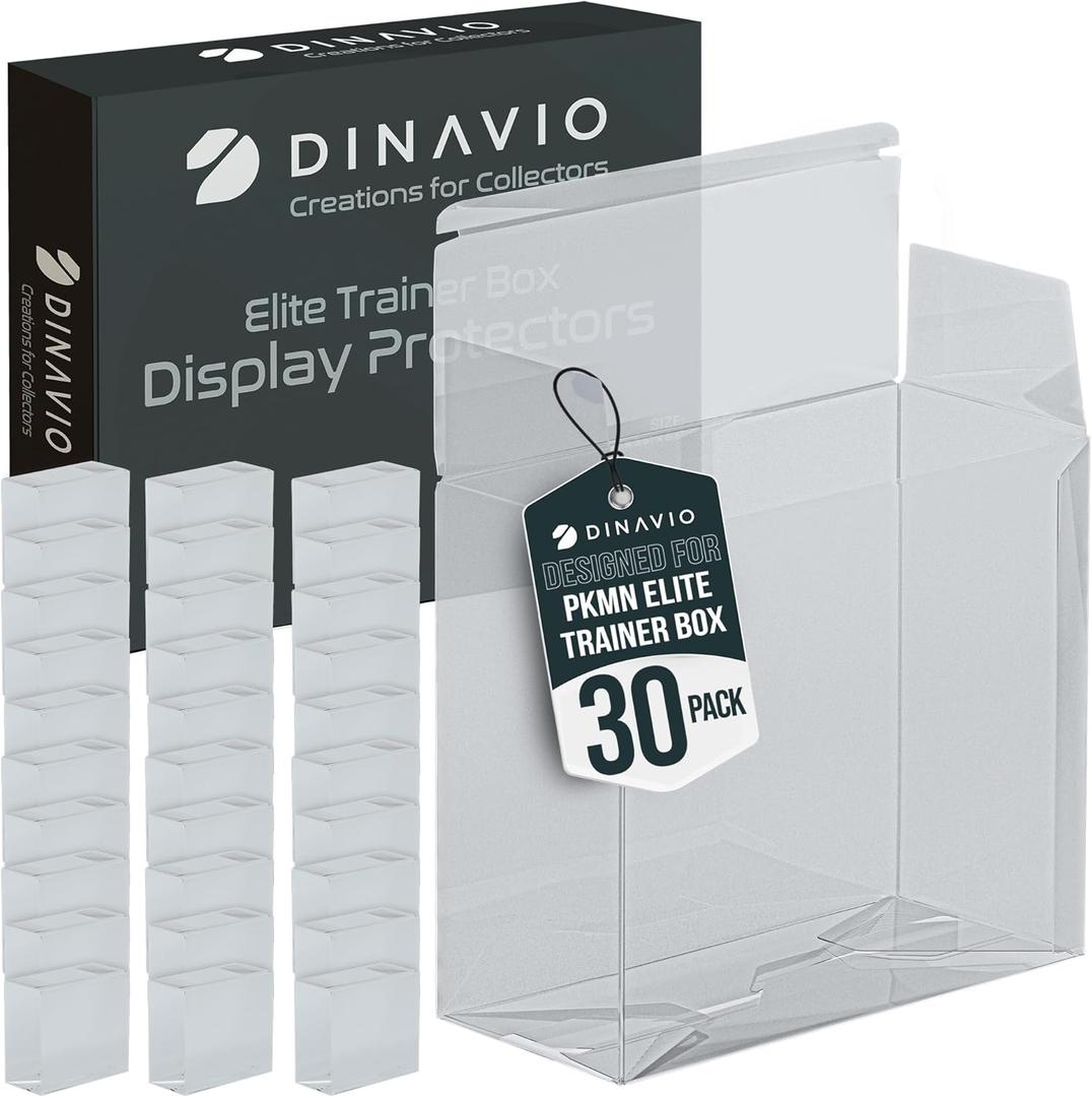 PET Plastic ETB Protector Case 30 Pack - Elite Trainer Box Protector - ETB Case Compatible with Elite Trainer Boxes (Pack of 30)