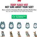 Tuff Pupper Reversible Fleece Sweater Vest for Dogs | Lightweight Comfortable Insulated Jacket | Front Zip Closure | Machine Washable | Built-in Leash Hole | Sizes for All Breeds (Small, Teal)