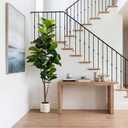 Artificial Fiddle Leaf Fig Tree 6FT with Planter Faux Trees Indoor Tall Artificial Tree, Stable Base, 84 Realistic Leaves, for Indoor/Outdoor Home Office Living Room Decor, Housewarming Gift