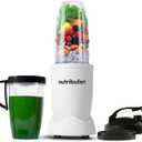 nutribullet Pro Personal Blender, Shakes, Smoothies, Food Prep, and Frozen Blending, 32 Ounce Cup, 24 Ounce Cup, Flip-top Travel Lid, 900 Watt, Matte White, NB9-0901AW