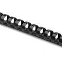 Fellowes 52326 Plastic Binding Combs - Round Back, 1/2 Inches, 90 Sheets, Black, 100 Pack