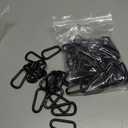 13 Colors Heavy Duty Aluminum D Carabiner Clips & Key Rings, Black & Sliver Corrosion Resistant Keychain for Keys, Outdoor Sports, Hiking, Camping, Fishing & Hanging Gear