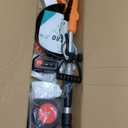 Electric Cordless Weed Wacker Battery Powered Eater,21V/4.0Ah Lightweight No-String Weed Trimmer with 2 Battery Operated& Wheels,3 in 1 Stringless Grass Trimmer/Edger/Brush Cutter for Garden Yard Lawn, Orange