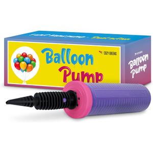 COZY GREENS Balloon Pump Hand Held, Inflator Air Pump for Balloons - 2Way Dual Action, 1Pack - Easy to Use, Sturdy Ballon Inflator Pump