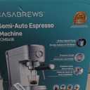 CASABREWS CM5418 Espresso Machine 20 Bar, Compact Espresso Maker with Steam Milk Frother, Stainless Steel Coffee Machine with 34oz Removable Water Tank for Cappuccino, Small Latte Machine, Silver