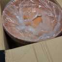 Set of 2-18 Inch Large Planter Set Includes a Pot with Round Drainage Holes and a Tray, Suitable for Tall Plants and Flowers. Extra-Large Outdoor Terracotta-Colored Plastic Planter