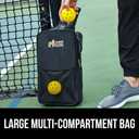 Gorilla Gear USAPA Approved Pickleball Starter Set, Fiberglass Paddles with Bag and Balls, Indoor Outdoor Court Use, Comfortable Racket Grip, Oversized Sweet Spot Pickle Ball Paddle for Men, Women (Black)