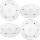 4PCS 6 inch Small Lazy Susan Turntable Clear Acrylic Lazy Susan Mini Acrylic Ball Bearing Rotating Tray for Spice Rack Table Cake Kitchen Pantry Decorating
