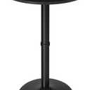 HOOBRO Round Bar Table, 35" Tall Pub Table, with Non-Slip Base for Narrow Space, Bar Height Table for Kitchen, Easy to Assemble, Black BB57BT01