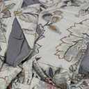 Levtex Home - Ophelia Quilt Set - King Quilt and Two King Shams - Floral - Taupe Grey Cream Blush - Quilt (106x92in.) and Shams (20x36in.) - Reversible - Rayon/Cotton, Quilt - King/Cal King