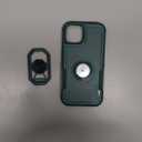 Shields Up for iPhone 13 Case with Stand (Two-Way Stand), 14 Phone Case with Double Ring Holder, Heavy Duty Shockproof Cover for iPhone 13/iPhone 14 - Green