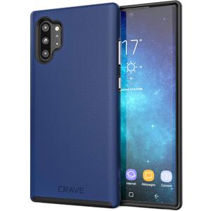 Crave for Galaxy Note 10 Plus Case, Shockproof Protection Dual Layer Case for Samsung Galaxy Note 10 Plus (6.8 inch) - Navy