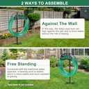 Garden Hose Holder Detachable Water Hose Holder, Thicker Metal Hose Stand Storage Rack, Freestanding Hose Storage for Outdoor, Yard, Lawn