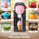BKPPM Slushie Machine: No Ice Needed Slushy Machine for Home, 6 Preset, Real-Time Temp Display, Auto-Clean | Frozen Margaritas, Cocktails, Frapps, Ice Cream, Smoothies, Milkshakes,Summer Parties