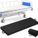 Bedside Fall Mats for Elderly 2.5 Inch Rollable High Density Foam Floor Mats 71.6 * 24 Inch Waterproof Non Slip Protection Mat for Elderly, Handicap, Senior