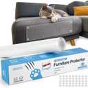 OBSEDE Cat Furniture Protector Roll, 197" Clear Scratch Guard with 50 Pins