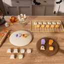 Halloween Cake Pop Molds - Cookie Cutters Set, Pumpkin & Ghost Cake Pop Cutter and Pusher, 3D Printed Chocolate Mold Press for Party Treats, Cake Pop Kit Baking Molds for Desserts