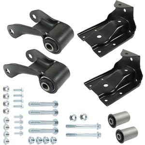 Rearward Leaf Spring Shackle Bracket Hanger Replacement for Chevy S10 1994-2004 Replacement for Chevy Blazer 1995-2005 722-006 722-008