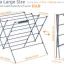 Drying Rack Clothing,35.4in Long Drying Poles Large Clothes Drying Rack, 38.2in