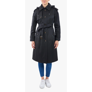 Single Breasted Belted Raincoat with Hood | Trench Coat | London Fog, L
