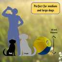 Herding Ball for Dogs 18 Durable Training Dog Toy for Medium & Large Dogs | Dog Ball Includes Clicker + Pump | Blue & Yellow | Tough 1680D Fabric | for Active Breeds