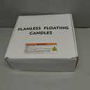 Homemory 48 Pack 3 Flameless Led Floating Candles, 200 Hour White Battery Operate Waterproof Tealights for Cylinder Vases, Centerpieces at Wedding Decor, Party, Pool