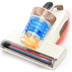 Jimmy Mattress Vacuum Cleaner, Bed Vacuum with UV & Ultrasound, High Heating, Smart Dust Sensor, 15Kpa Powerful Suction, Lightweight, Deep Clean Dust and Pet Hair in One Go(BX6 Lite, Corded)