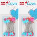 Prym Love Flat Head Pins, 50 Count (Pack of 2), Multicolor