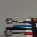 (4-Pack) Extendable Back Scratchers - Metal Claws with Telescopic Rubber Handles - Stocking Stuffers for Men, Women, Kids - Christmas Gift