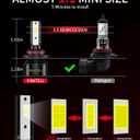 Bulbs, 34000LM 800% Brighter 1:1 Size, Plug and Play 6500K Cool White, IP68 Waterproof, Pack of 2, Interior Off-Road Fog Drving Lights