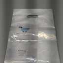 100 Clear Plastic Bags With Handles 9"x12" Perfect for Merchandise And Retail 1.5Mil Thick Clear Gift Bags With Handles
