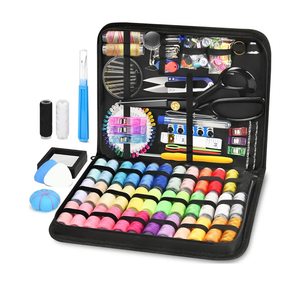 SUTQIGUI Sewing Kit for Adults with Heavy Duty Fabric Scissors, 241 Pcs Newly Upgraded Hand Travel Sewing Kit Professional Needle and Thread Kit, Portable Sewing Supplies for Travel Home Beginners